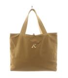 キタムラ Kitamura トートバッグ ハンドバッグ ショルダーバッグ ロゴ ナイロン 茶 ブラウン /AN3