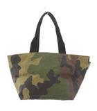 エルベシャプリエ Herve Chapelier 舟型トートバッグ ハンドバッグ ナイロン カモフラ 迷彩柄 カーキ /BB