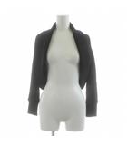 ジョルジオアルマーニ GIORGIO ARMANI ボレロ カーディガン 長袖 トッパー ショート丈 38 黒 ブラック HAB01JHAERJ /KU