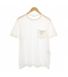 プラダ PRADA 20年製  Tシャツ カットソー 半袖 トライアングルワッペン XXL 白 UJN677 /KH