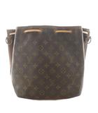 ルイヴィトン LOUIS VUITTON プチノエ モノグラム 巾着 ショルダーバッグ 茶 ブラウン M42226 /AN6 ■OH