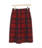 バーバリーズ Burberrys スカート 9 赤 レッド チェック柄 /KH