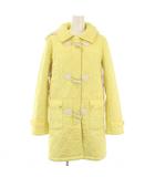 クレージュ courreges ダッフルコート キルティングコート 中綿 内ボア アウター 38 黄色 /TK