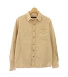フルカウント FULLCOUNT プレーン フランネルシャツ 厚手 長袖 36 ベージュ 4006 /TK
