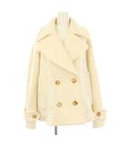 クロエ CHLOE 24AW ピーコート Pコート ショート丈 34 白 CH24WMA9607211234 /KH