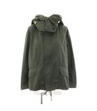ザ リラクス THE RERACS ショートモッズコート ジップアップパーカー アウター フード 38 カーキ 15SS-RECT-042L /YT