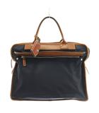 フェリージ Felisi ビジネスバッグ ブリーフケース ハンドバッグ ナイロン レザー 紺 ネイビー 茶 ブラウン /AN8 ●D