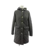 マッキントッシュ MACKINTOSH キルティングジャケット ロング グレー ボア フード /RR