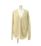 フリークスストア FREAKS STORE カーディガン ウール F 白 Vネック 長袖 ブークレ /JP