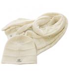 アグ オーストラリア UGG australia 2点セット ストール マフラー ニット帽 ウール混 白 ホワイト /HN