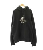ステューシー STUSSY Pull Over Hoody Parker パーカー スウェット ロゴプリント 長袖 XXL 黒 ブラック 1925034 /HN