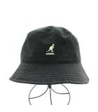 カンゴール KANGOL バケットハット 帽子 ロゴ 黒 ブラック /AN6