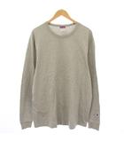 チャンピオン CHAMPION ロンT Tシャツ カットソー クルーネック 長袖 ロゴワッペン XL グレー /YT
