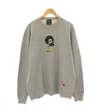 バックチャンネル BACK CHANNEL スウェット トレーナー クルーネック 長袖 プリント ロゴ刺繍 XXL グレー 黒 ブラック 2316250 /YT