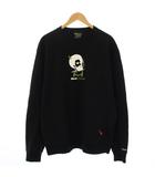 バックチャンネル BACK CHANNEL スウェット トレーナー クルーネック 長袖 プリント ロゴ刺繍 XXL 黒 ブラック 白 ホワイト 2316250 /YT