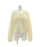 ローラアシュレイ LAURA ASHLEY カーディガン ニット L アイボリー クルーネック 長袖 /AU