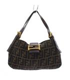 フェンディ FENDI ズッカ柄 マンマバケット ハンドバッグ 茶 /AN ■OH ●D