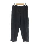 パンツ カシミヤ 38 黒 ブラック 無地 センタープレス /AP