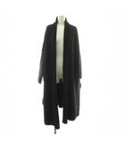 ミューズ ドゥーズィエム クラス MUSE de Deuxieme Classe 19AW スムースニットガウンコート ロング 長袖 トッパー ウール 黒 ブラック 19020500422030 /KU