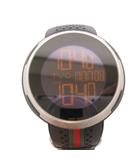 グッチ GUCCI 114.1 アイグッチ デジタル 腕時計 ステンレススチール ラバー シルバー /BM ■OH