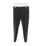 プラダ PRADA スラックス パンツ センタープレス 44 紺 ネイビー /HN