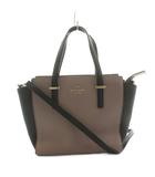 ケイトスペード KATE SPADE シダー ストリート スモール ヘイデン ショルダーバッグ ハンドバッグ レザー グレー系 黒 ブラック PXRU5491 /KU ●D