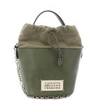 メゾンマルジェラ 11 Maison Margiela 11 5AC ショルダーバッグ バケットバッグ 巾着 レザー 緑 グリーン /TK