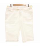 ラルフローレン RALPH LAUREN ショートパンツ ハーフ ショーツ サイドボタン ボタンフライ 7f 白 ホワイト /GV ☆AA★