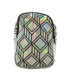 アディダスオリジナルス adidas originals 3Dミニバックパック シルバーカラー 幾何学模様 ホログラフィック ロゴ柄 /YJ ■GY06