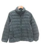 ダウンジャケット M ジップアップ スタンドカラー 青 ブルー /AE ■GY06