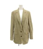 ミューズ ドゥーズィエム クラス MUSE de Deuxieme Classe Nep Tweed ネップツイードジャケット テーラード シングル 2B 総裏地 センターベント 絹 シルク 36 ベージュ 20010500404030 /GV ■GY06