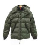 ダウンジャケット ブルゾン ジップアップ ロゴ 40 緑 グリーン /JS ■GY06