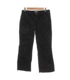 カルバンクライン CALVIN KLEIN コットンパンツ ブーツカット ジッパーフライ 0 黒 ブラック /JS ■GY12