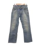 ビッグジョン Big John デニムパンツ ジーンズ 29 青 ブルー 無地 ウォッシュ加工 ストレートシルエット /ML ■GY12