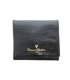  ジョバンニヴァレンティノ Giovanni Valentino 小銭入れ 財布 型押し 黒 ブラック ■GY12 /TZ