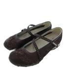 スケッチャーズ SKECHERS バレエシューズ 靴 シューズ 24 茶 ブラウン スタッズ装飾 レース /NU ■GY12