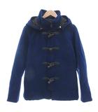 ニコルクラブ NICOLE CLUB ダッフルコート 青 ブルー 長袖 フード付き トグルボタン /ML ■GY12