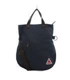 ルコックスポルティフ le coq sportif 2WAY ハンドバッグ ショルダー 紺 ネイビー ジッパーポケット ロゴワッペン /NU ■GY12