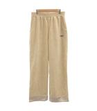 アグ UGG パンツ L ベージュ系 ゴムウエスト 裏起毛 裾切り替え フルレングス /SC ■GY06