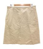Sマックスマーラ 'S Max Mara スカート USA 6 J 40 ベージュ 総柄 膝丈 サイドポケット /KB ■GY06