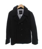 シップスジェットブルー SHIPS JET BLUE 美品 ピーコート ジャケット ウール L 紺 ネイビー 無地 ダブルブレスト 長袖 124-46-0016 /HW ■GY06