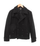 ピーコート Pコート 中綿 ダブルブレスト 46 黒 ブラック 9565-3721 /YJ ■GY06