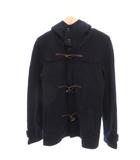 ダッフルコート ウール L 紺 ネイビー フード付き トグルボタン /YJ ■GY06