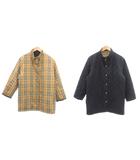 バーバリーズ Burberrys ヴィンテージ リバーシブル 中綿ジャケット ノバチェック 7 ネイビー ベージュ系 /UO ■GY06