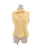 ポロシャツ 7 ノースリーブ 鹿の子 黄 イエロー /AE ■GY06