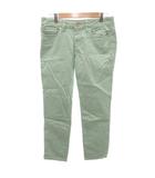 トリーバーチ TORY BURCH チノパンツ ボトムス 28 ライトグリーン 無地 /KR ■GY06