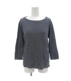 ラルフローレン RALPH LAUREN Tシャツ カットソー L 長袖 ボーダー 総柄 紺 ダークネイビー 白 ホワイト /AE ■GY06