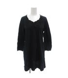 ミラショーン mila schon BLUE LABEL カットソーチュニック 42 長袖 刺繍 紺 ダークネイビー /AE ■GY06