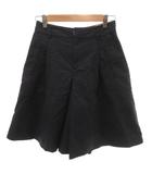 イエナ IENA 美品 ハーフパンツ 麻 リネン 38 紺 ネイビー タック 斜めポケット 14-030-900-7050-1-0 /HW ■GY06