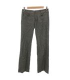 ジルバイジルスチュアート JILL by JILLSTUART 美品 パンツ ウール 4 灰色 グレー 無地 ボタンフライ スラッシュポケット /SJ ■GY06